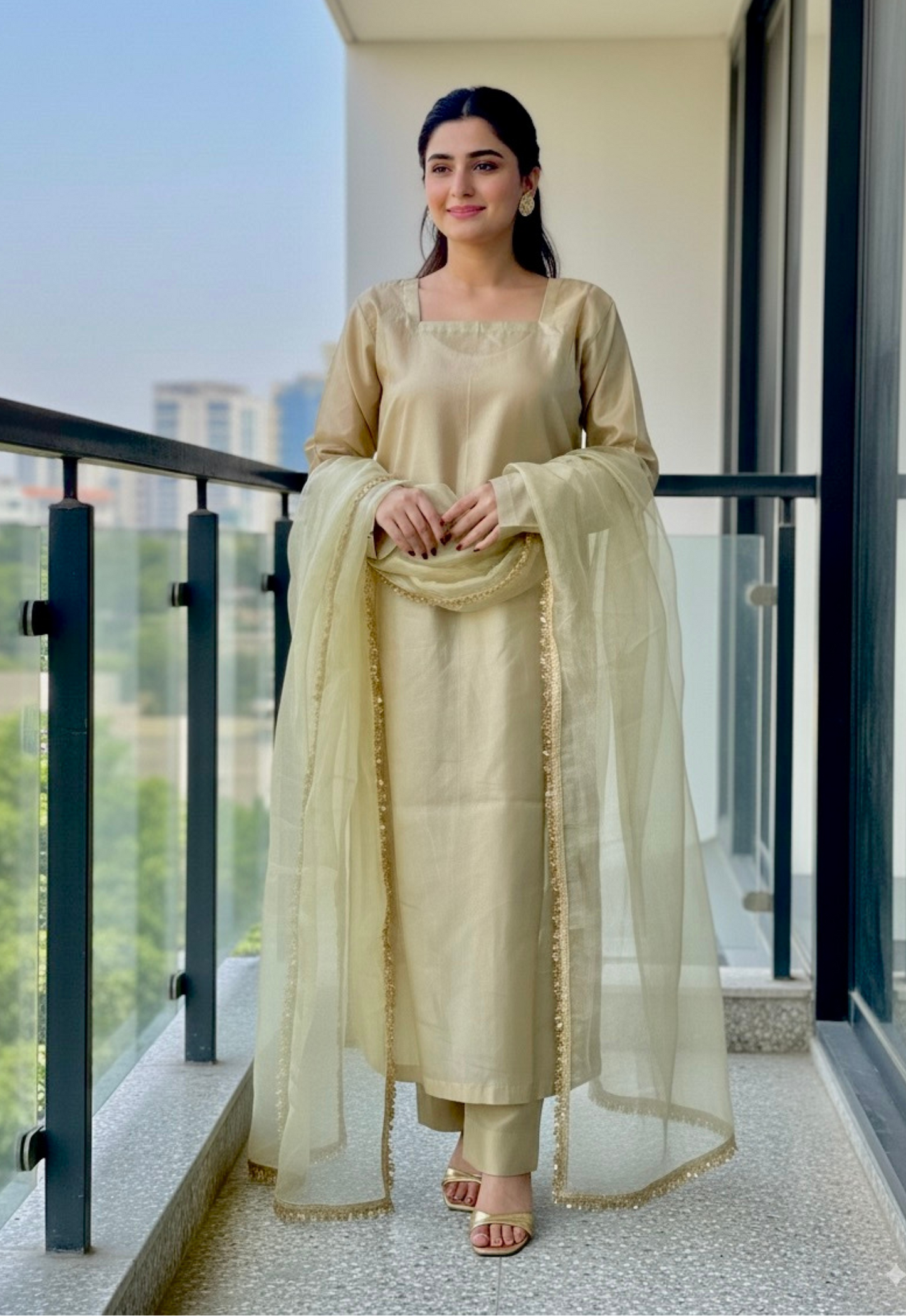 Celeste Gold Silk