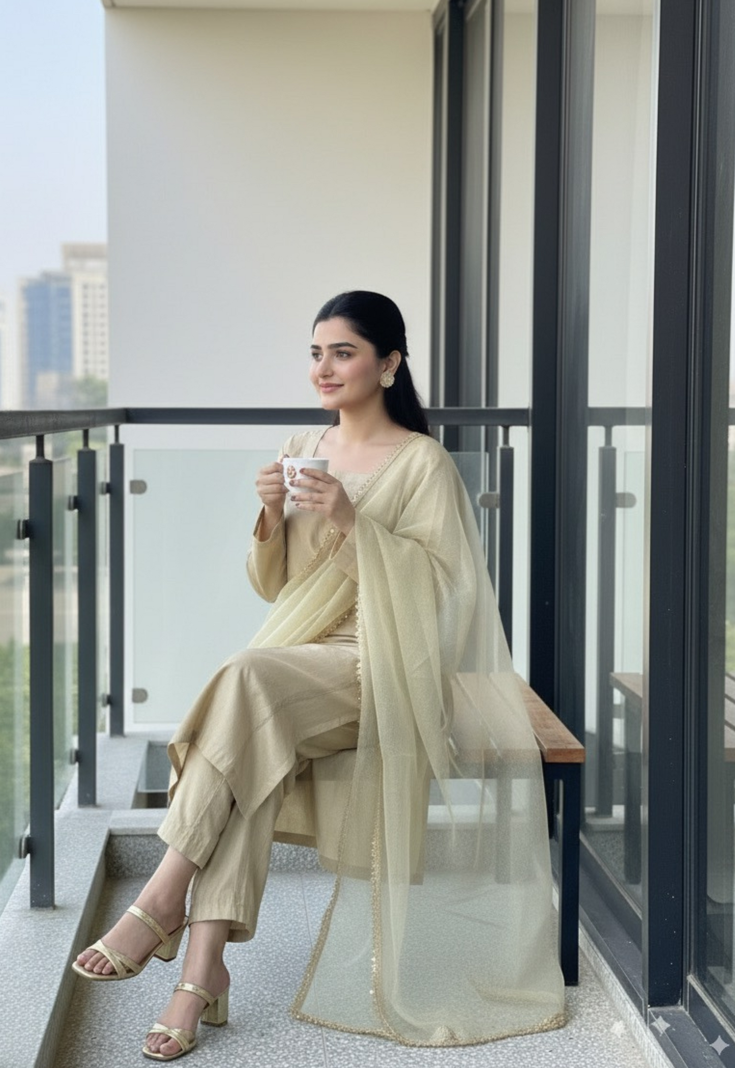 Celeste Gold Silk