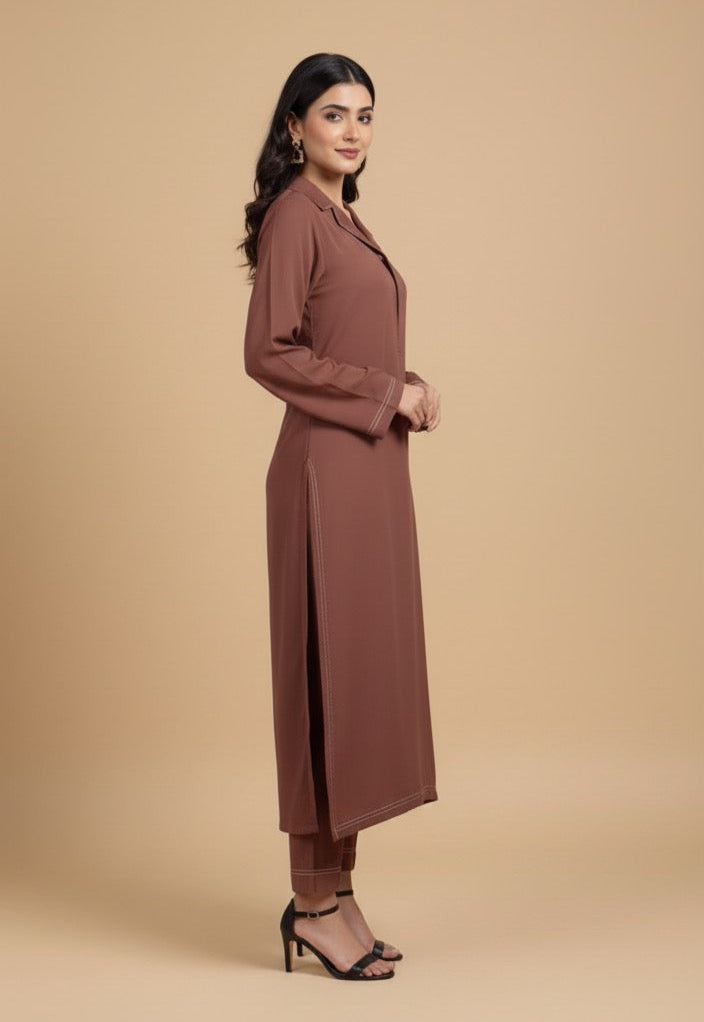 Elegant Mauve Brown