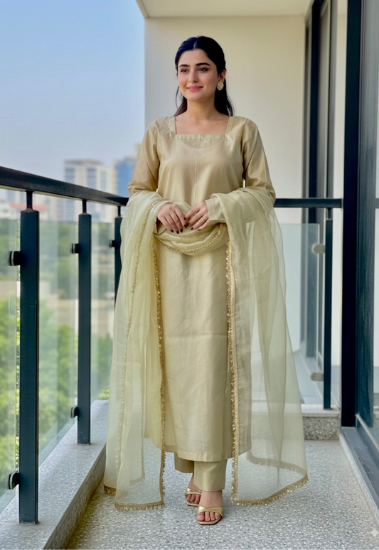 Celeste Gold Silk