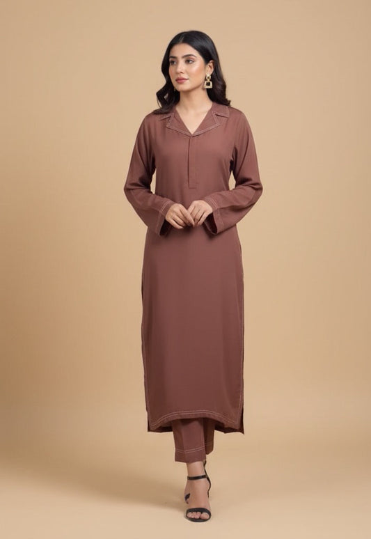 Elegant Mauve Brown